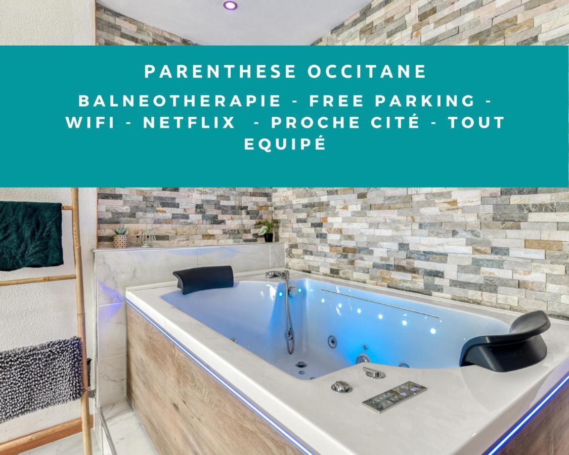 カルカソンヌParenthese Occitane -Wifi - Balneo- Parking Gratuit - Netflixアパートメント エクステリア 写真